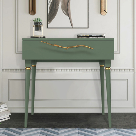 Консоль Арт Колор matte Классик Голд Зеленый нефрит матовый