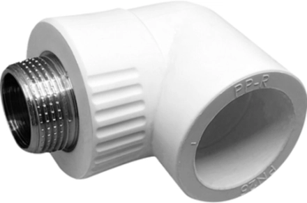 Угольник полипропиленовый комбинированный наружная резьба PN25 d32х1"