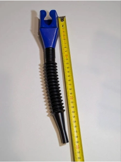 +x Воронка непроливайка для мототехники и др. Синяя