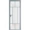 Алюминиевая дверь 10AG серебро остеклённая