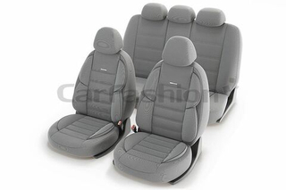 Чехлы на сидения CarFashion «GROSS» 11177 - Твид - св.серый/св.серый/т.серый (3D крой)