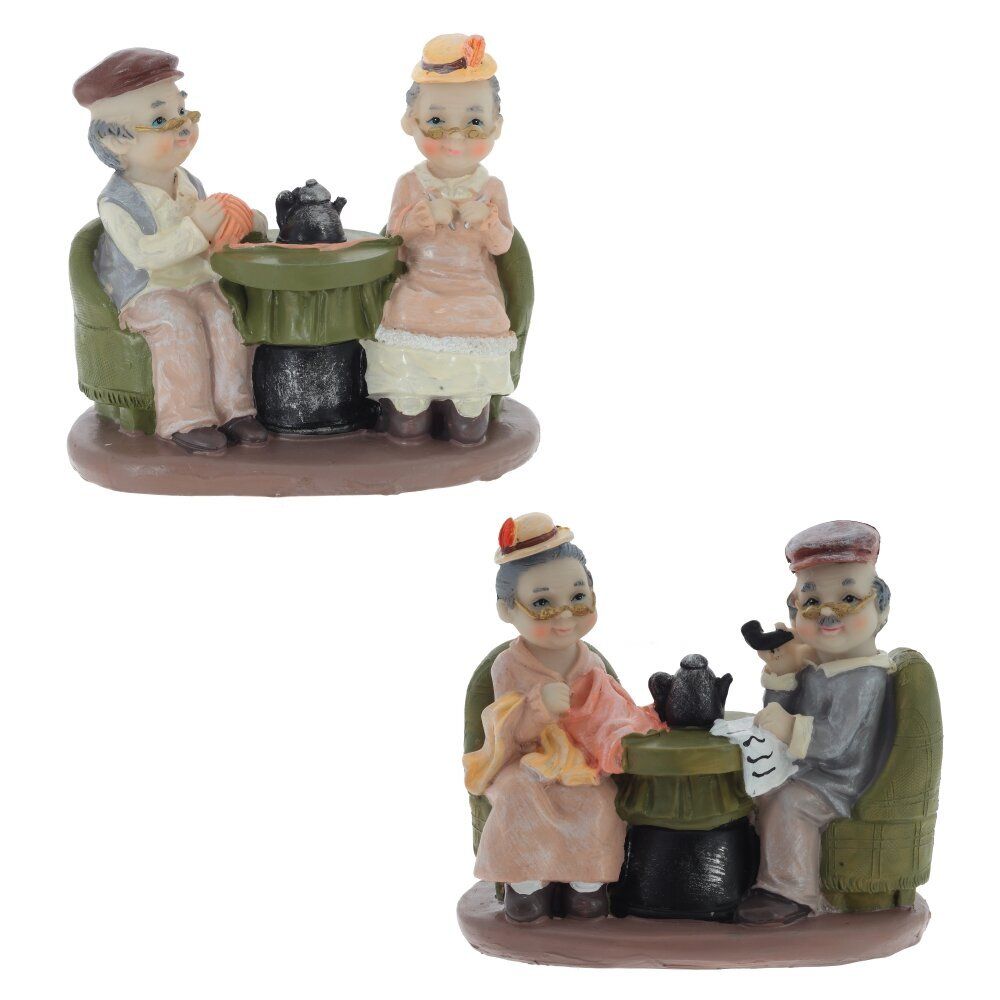 GAEM Фигурка декоративная "Бабушка с дедушкой", L15 W8 H14 см, 2в.