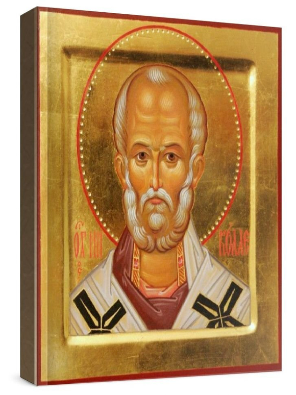 Николай Чудотворец (рукописная икона)