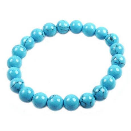 Браслет "Келли 8" бирюза голубая