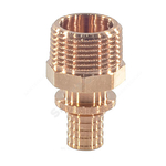 Муфта для PE-X труб аксиальная бронза Дн 16х3/4" НР RAUTITAN RX+ Rehau 14563121001 (13660501001)