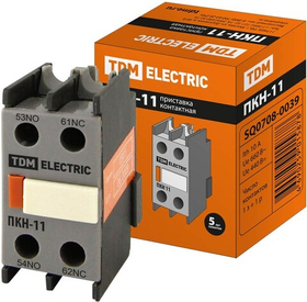 Приставка ПКН-11 доп. контакты 1з+1р TDM SQ0708-0039
