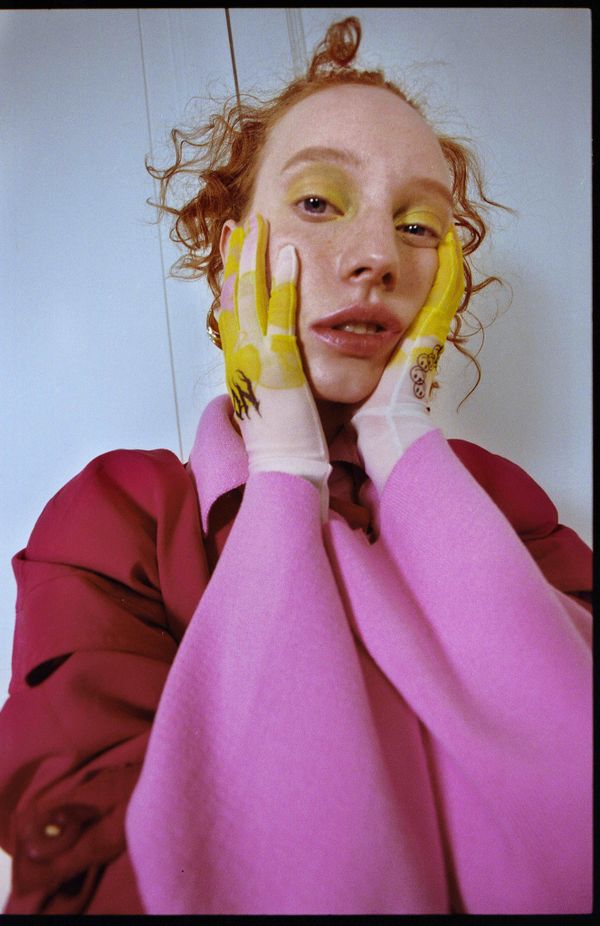 Перчатки Smile желтые - фото 6