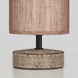 Настольная лампа Rivoli Eleanor 7070-502 1 * Е14 40 Вт керамика кофейная | Настольные лампы Rivoli