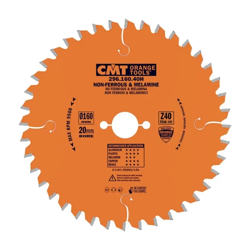 Диск пильный 160x20x2,2/1,6-6° TCG Z=40 CMT 296.160.40H