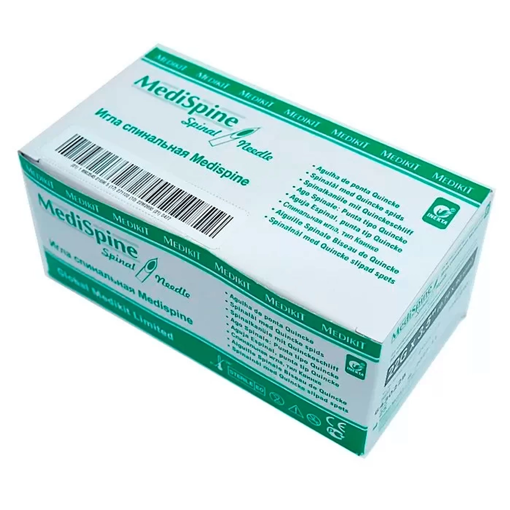 Игла спинальная INEKTA (тип Квинке) G20 (25 шт/упак) Medispine