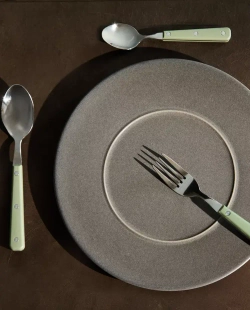 ZARA HOME НАБОР СТОЛОВЫХ ПРИБОРОВ (НАБОР ИЗ 4 ПРЕДМЕТОВ), ЗЕЛЕНЫЙ