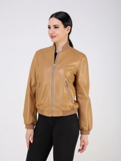 Кожаная куртка демисезонная Турция бомбер