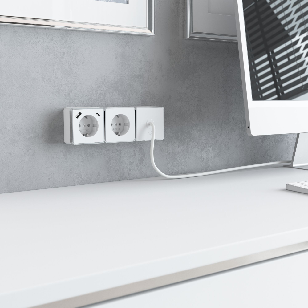 Вывод кабеля Gallant белый W5050201