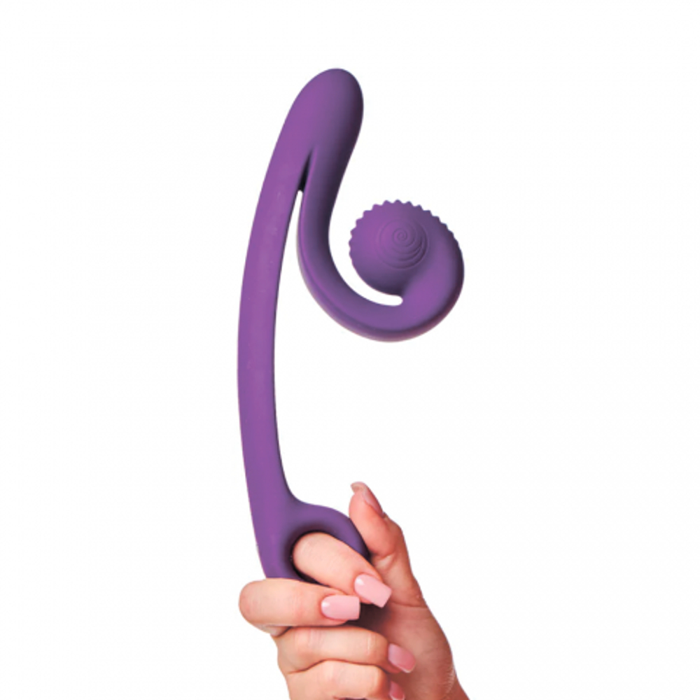 Вибратор для двойной стимуляции SVibe Snail CURVE фиолетовый