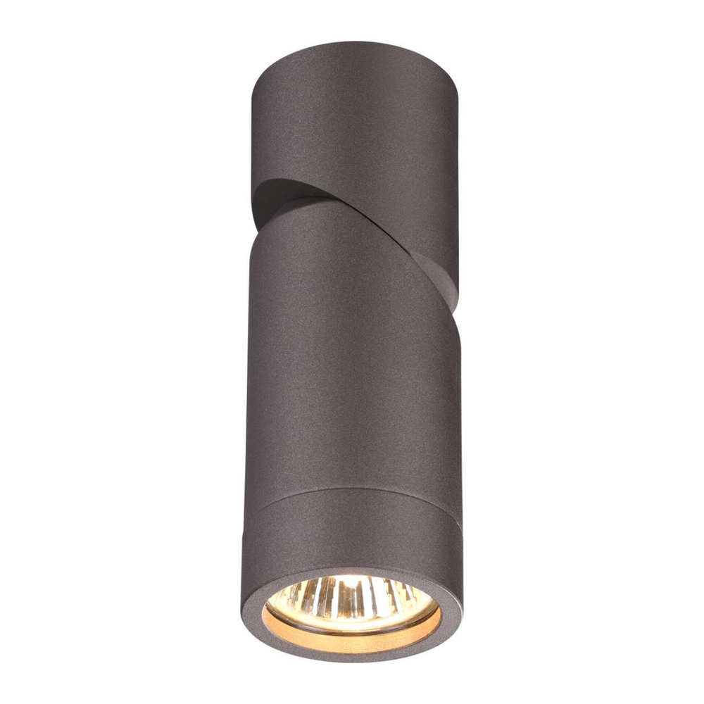 370590 OVER NT19 408 серебристый черный Накладной светильник IP20 GU10 50W 220-240V ELITE