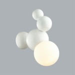 6565/1W MODERNI LN26 178 белый/белый матовый/металл/стекло Бра E27 1*40W 220V BLASEN