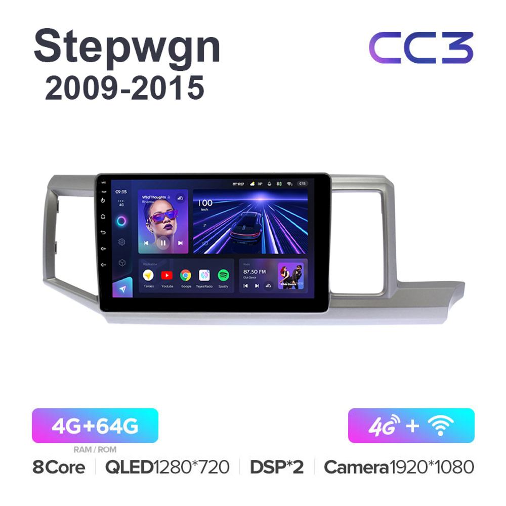 Teyes CC3 10,2"для Honda Stepwgn 2009-2015 (прав)