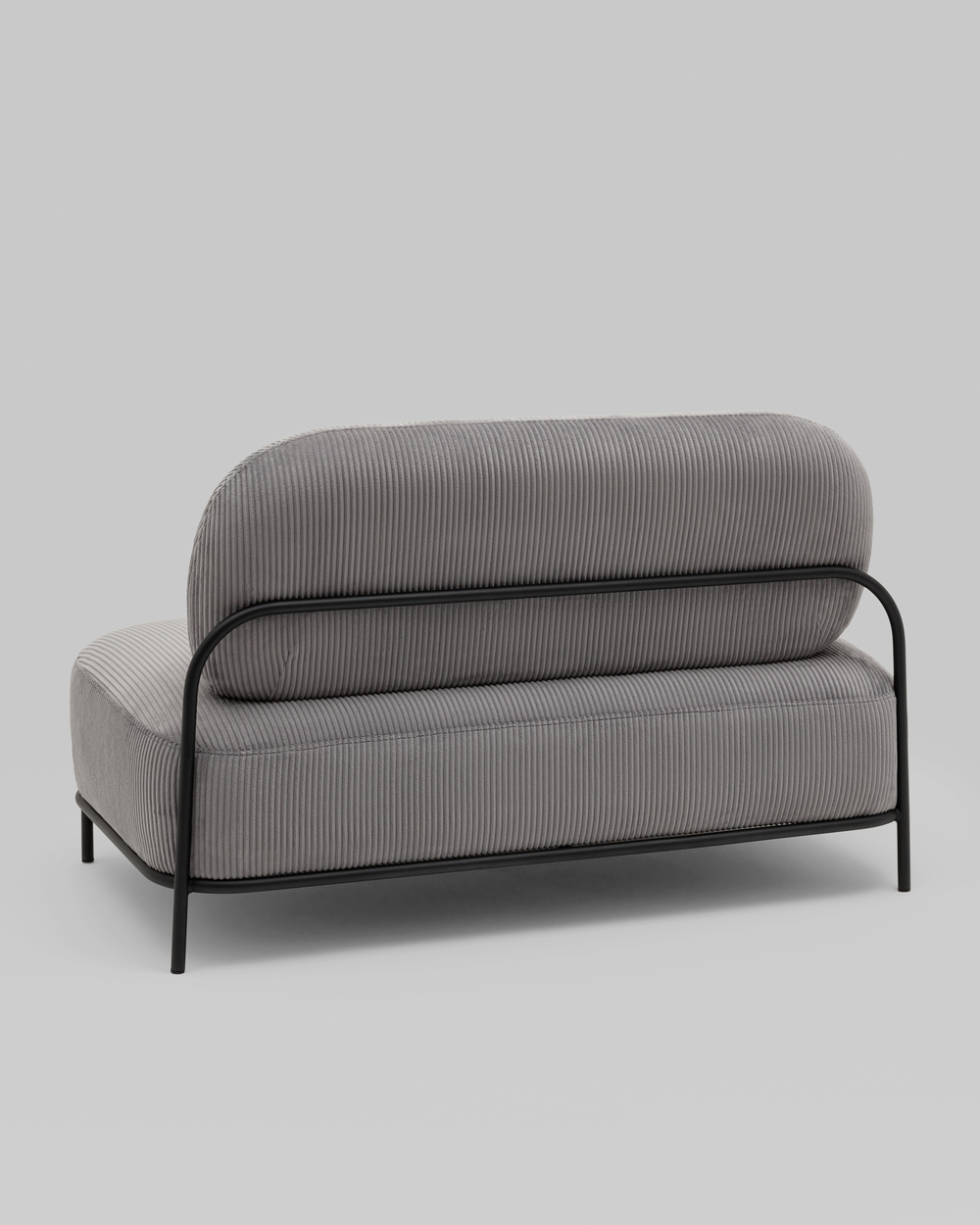 Диван Стоун велюр рельефный светло-серый