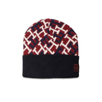 шапка th monogram Tommy Hilfiger - бордовый(AM0AM10491)