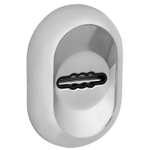 Накладка сувальдная ESC.S-auto./CRE/OV.13 (ESC-13S) с автомат. шторками CP хром