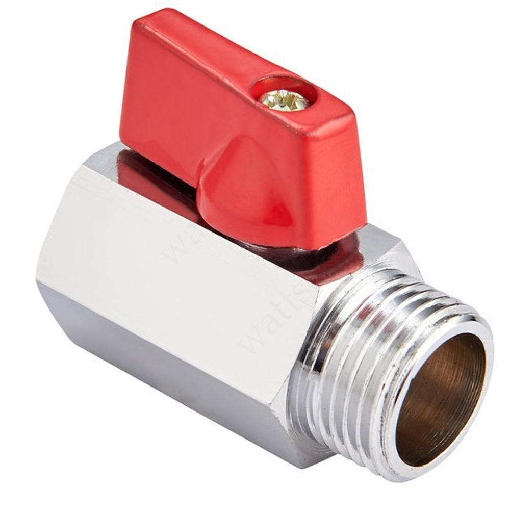 Кран шаровый мини 1/2" Вн./Нар. прямой MVI