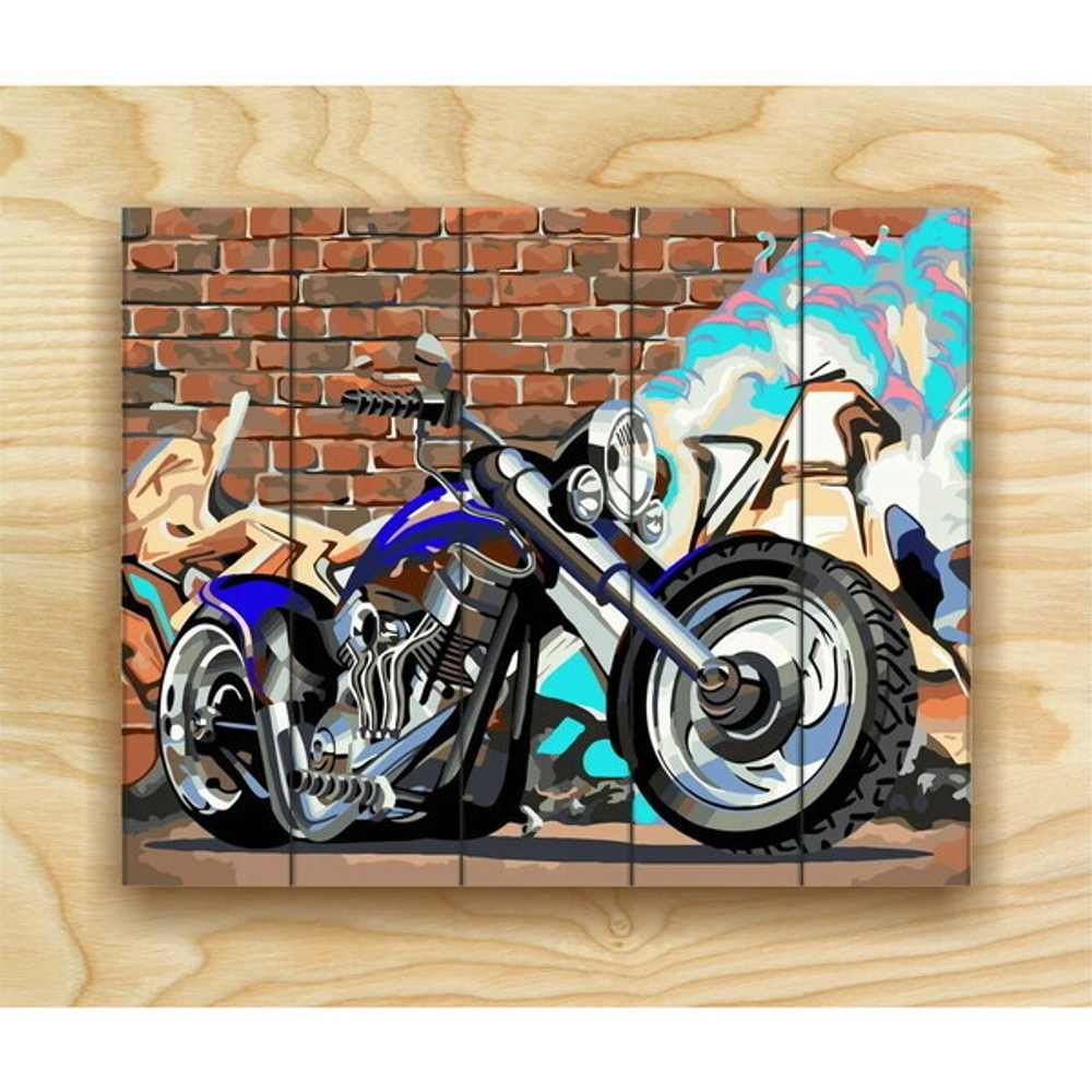 Рисование по номерам по дереву «Flamingo» 40*50см «Байк» FLA044