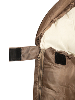 Спальный мешок Naturehike MJ600, коричневый (CNK2300SD014), молния справа