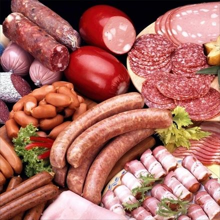 Колбасы, сосиски, мясные продукты