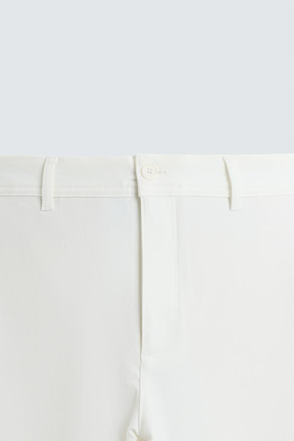 ZARA БРЮКИ ЧИНОС ИЗ КОМФОРТНОЙ РЕЛЬЕФНОЙ ТКАНИ, БЕЛЫЙ