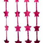 Занавес фольгированный «Звёзды» ш1м, в1.9м (глянец), Рубин