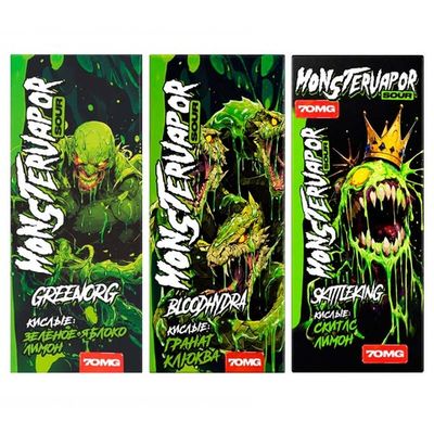 Жидкость MONSTERVAPOR SOUR Salt 2% ULTRA 70mg 30 ml