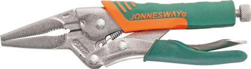 P36M06C Зажим ручной с фиксацией, прорезиненными рукоятками и удлиненными губками, 160 мм, 0-50 мм