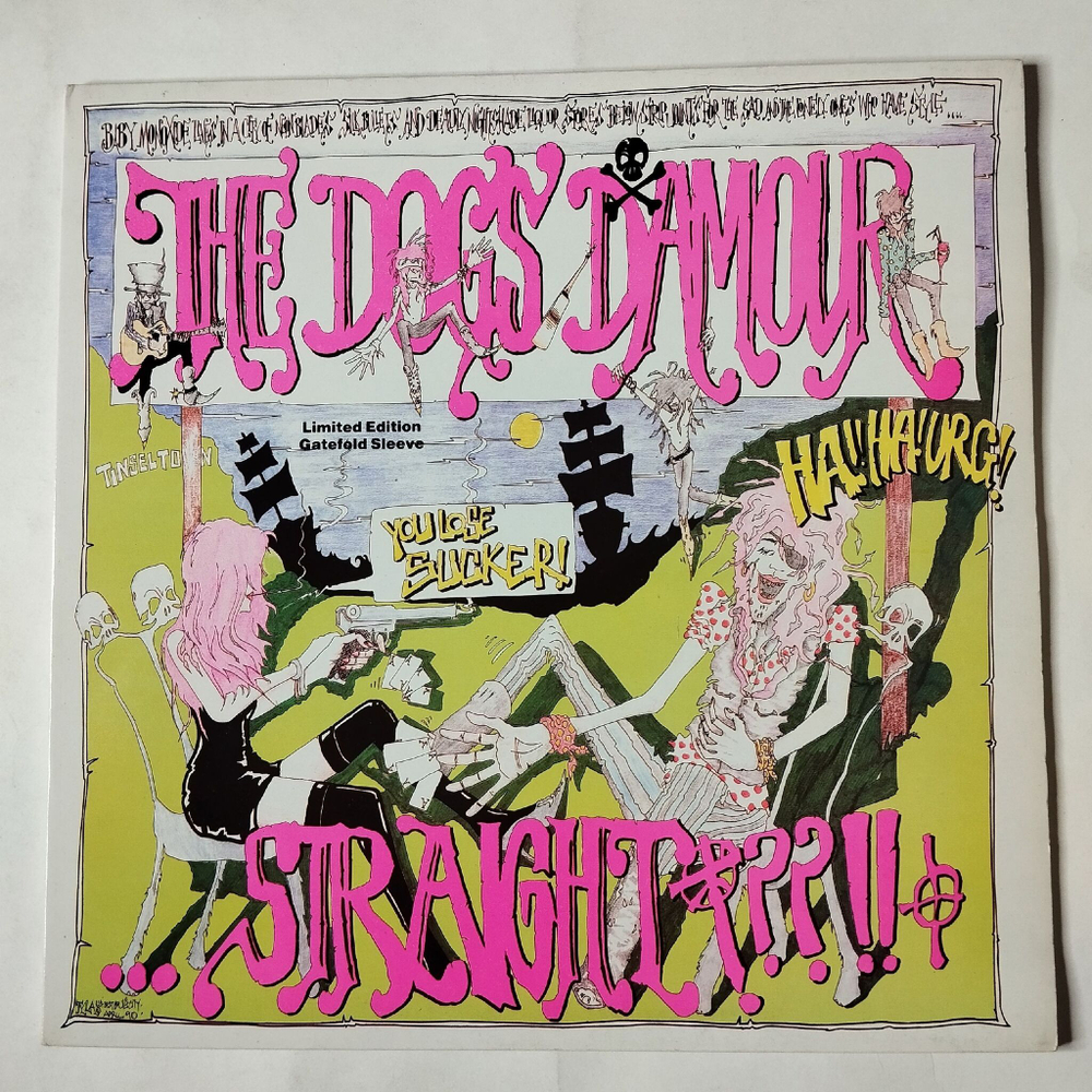 Винтажная виниловая пластинка LP The Dogs DAmour Straight (UK 1990)