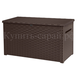 Пластиковый сундук Keter Java Rattan 850 л brown