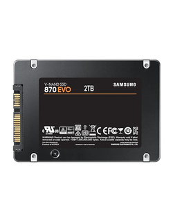 SSD 2.5" 2Tb (2000GB) Samsung SATA III 870 EVO (R560/W530MB/s) (MZ-77E2T0BW) 1year