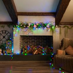 ULD-S5000-500-DGA MULTI IP20 Гирлянда светодиодная. 50м. 500 светодиодов. Разноцветный свет. Провод зеленый. ТМ Uniel