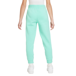 Штаны для девочки теннисные Nike Club Fleece Jogger - emarald rise/white