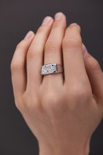 Кольцо 7 Crystals с топазом и шпинелью