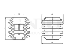Отбойник переднего амортизатора UNIO DUC-40015