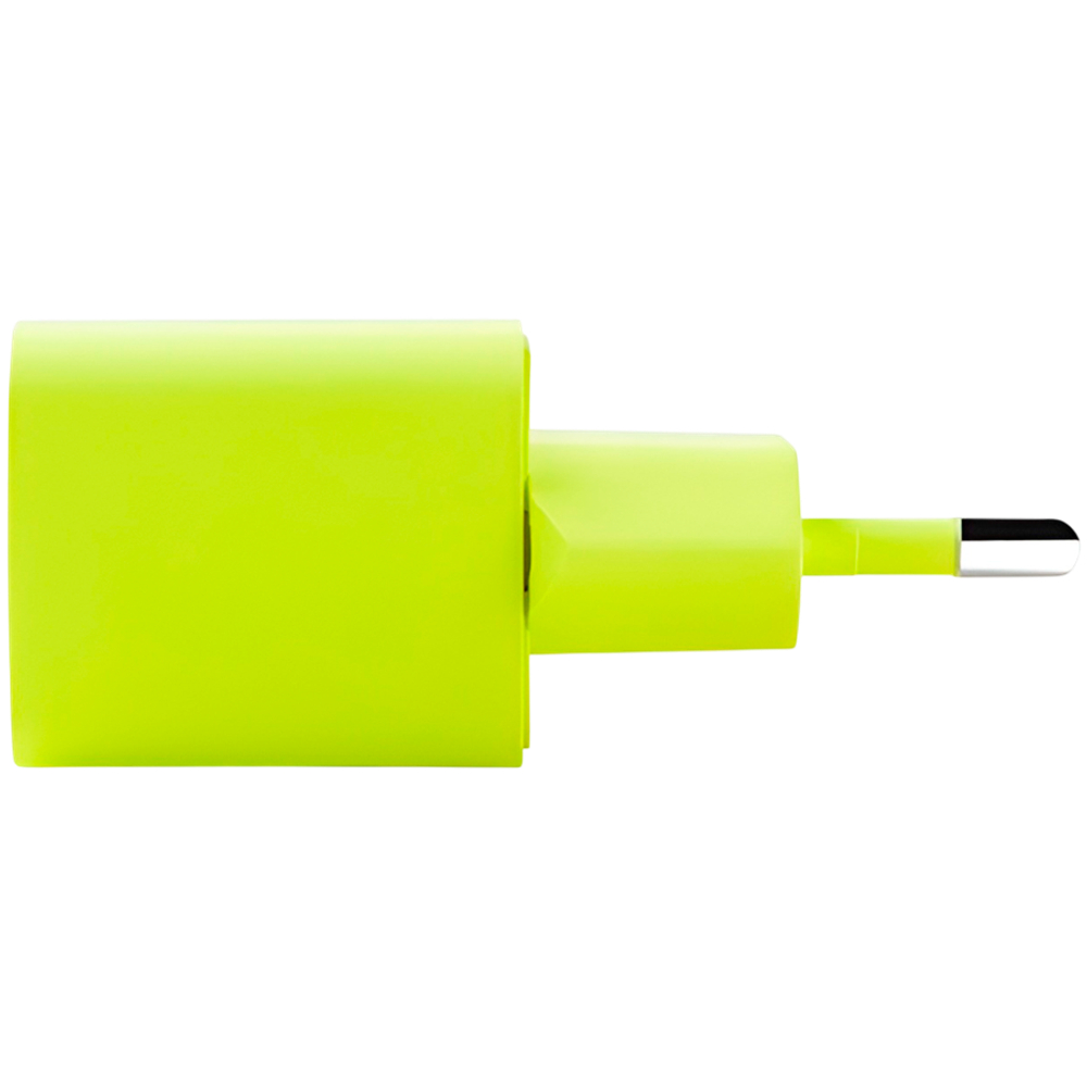 ttec SmartCharger GAN 20W PD Travel Fast Charger + USB-C - Lightning Cable 120cm, Neon Yellow