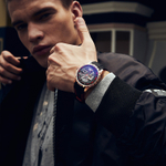 STARKING Automatic Mechanical Movement Rubber Strap Watch Men"s Watches Black Dial 50 meter Water Resistance