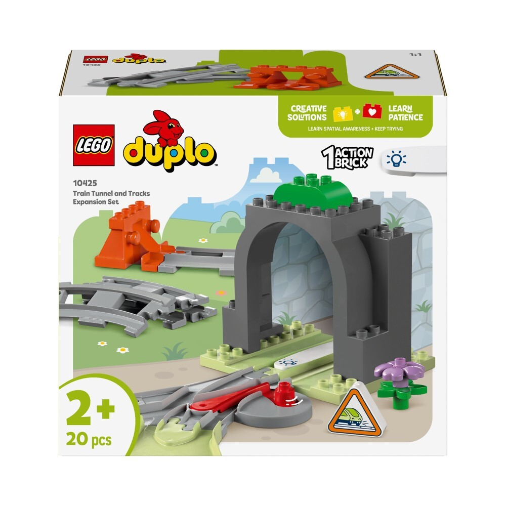 LEGO DUPLO Town / Туннель и железнодорожные пути - набор расширения/ 10425