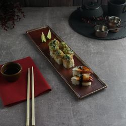 Блюдо прямоугольное 41*10,5 см h1,5 см   P.L. [6]