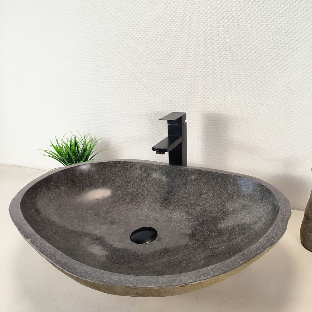 Раковина из речного камня RS-66037 63х47х16 из натурального камня