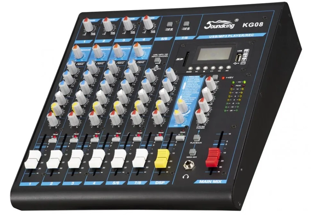 Микшерный пульт, 8 каналов, Soundking