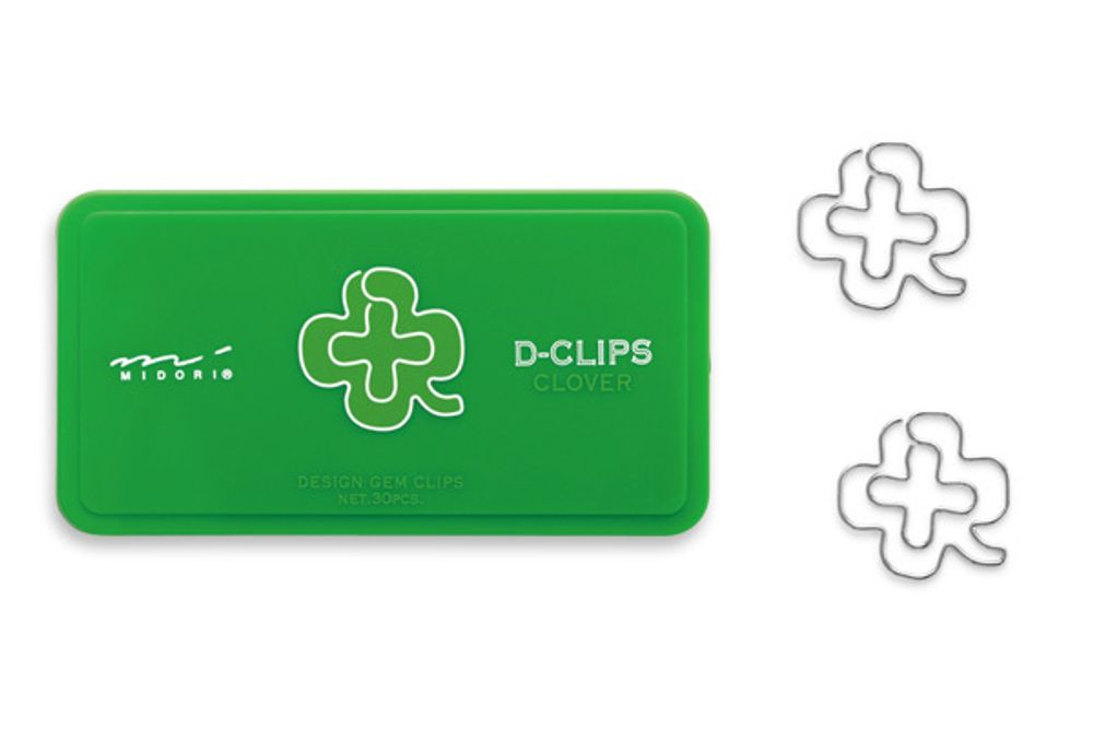 Midori D-Clips Clover 43217-006 - купить скрепки с доставкой по Москве, СПб и России