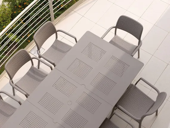 Стол уличный раздвижной Libeccio 160-220х100 см, тортора