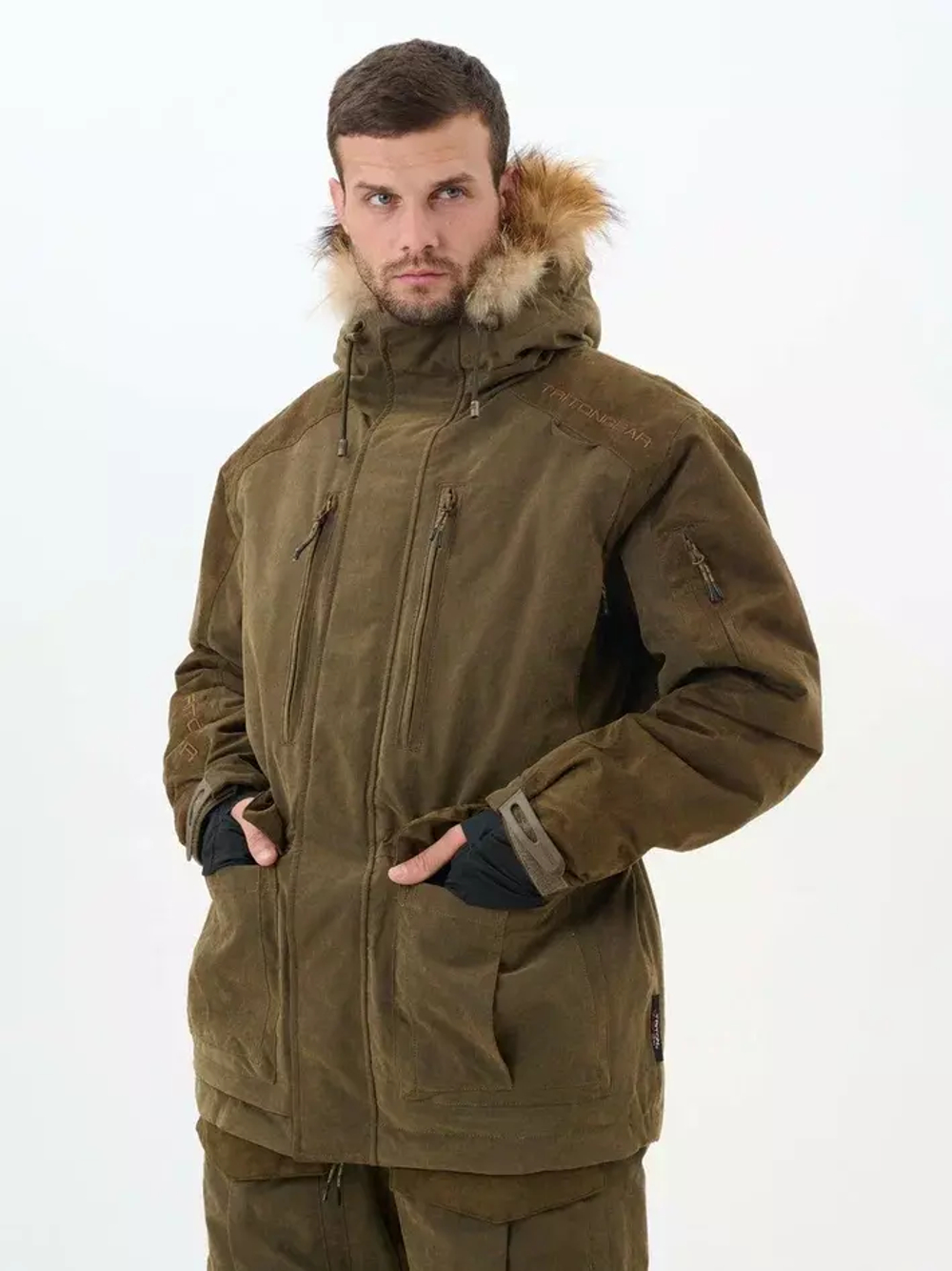 КОСТЮМ С ПОЛУКОМБИНЕЗОНОМ "HUNTER PRO" (Норвегия/Коричневый  ) -45