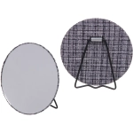 Зеркало настольное «ФРАТЕЛЛИ», серо-черный цвет, 15*15см (коробка)