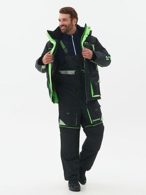 Костюм зимний Elbrus ткань Hit Membrane цвет Черный/Лайм